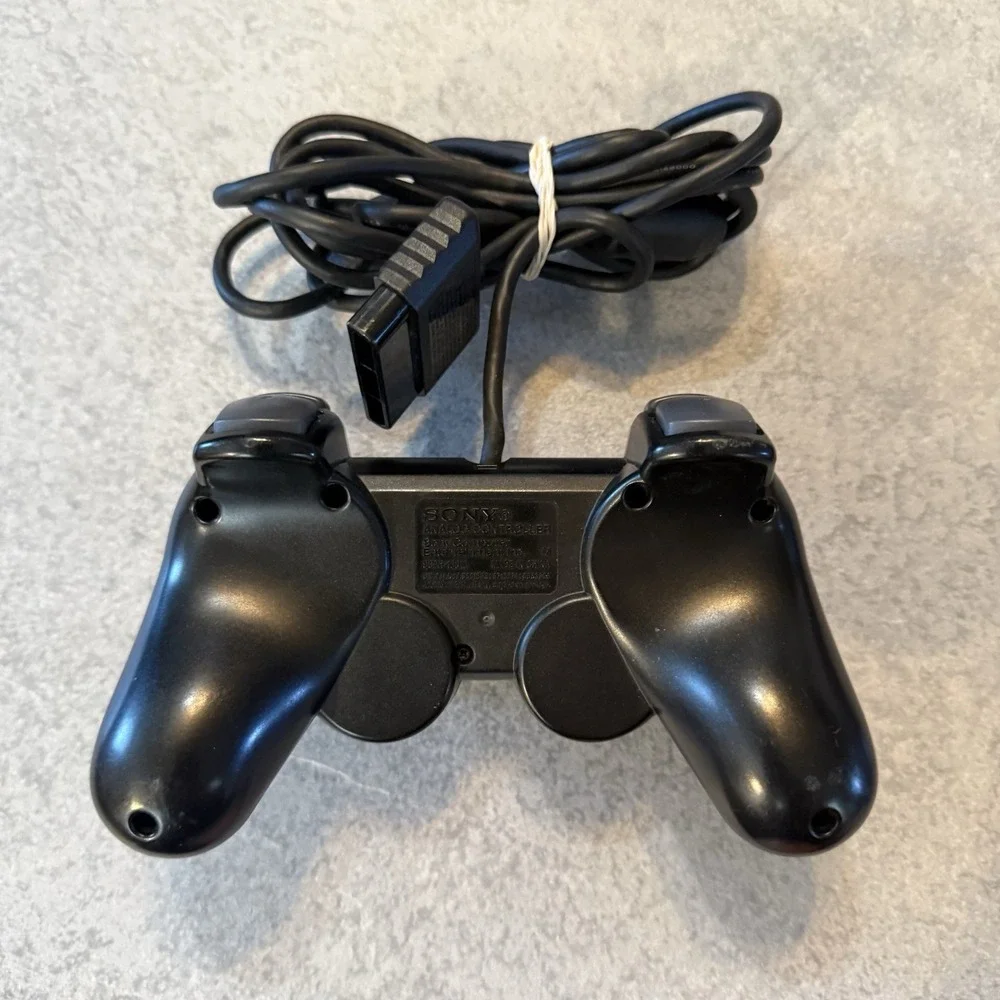 SCPH-10010 | SONY PLAYSTATION2 PSX2 DUAL SHOCK ANALOG CONTROLLER BLACK - OEM